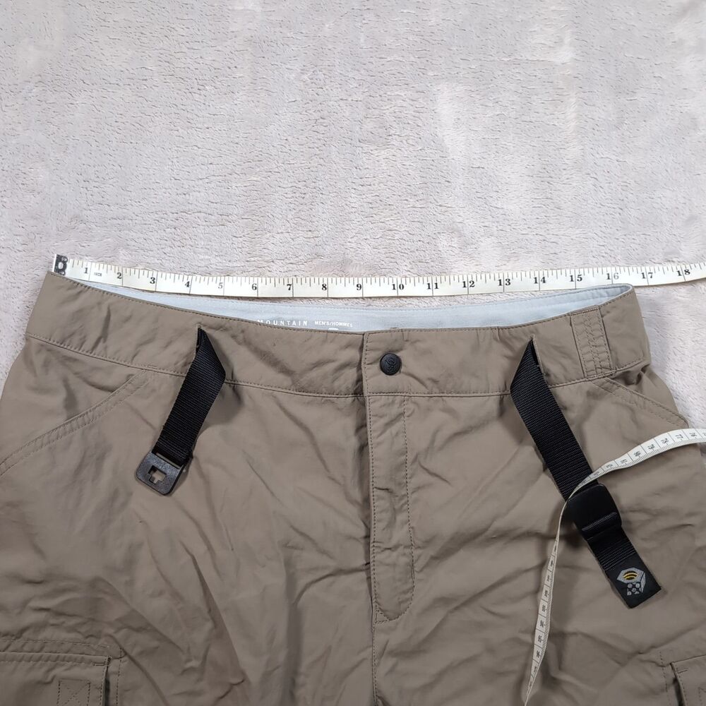 Mountain Hardwear Belted Hiking Pants Mens Large Tan 32x29 Nylon Fishing - Picture 4 of 12